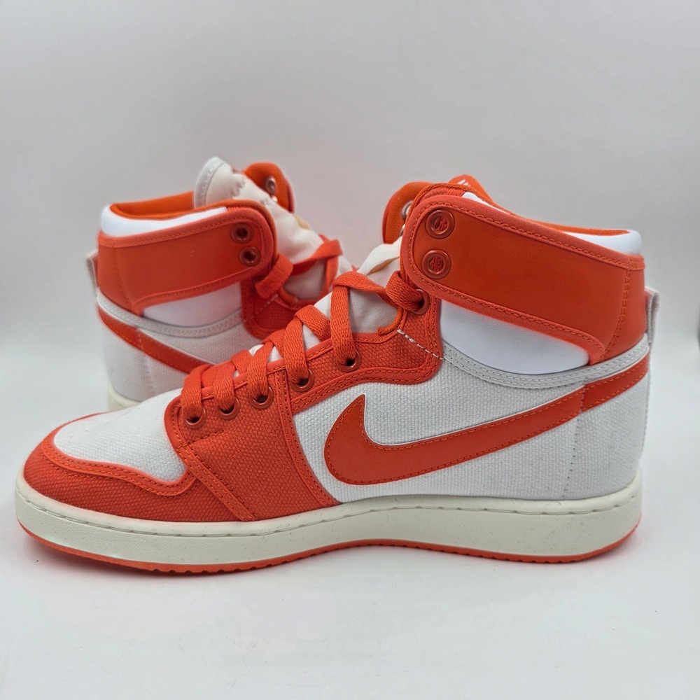 Nike Air Jordan 1‎ AJKO Rush Orange White Canvas Shoes DO5047-801 Mens 8 - Picture 6 of 11